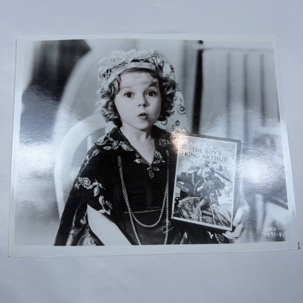 Shirley Temple Vintage Publicity Photo 8x10 Black White King Arthur Costume